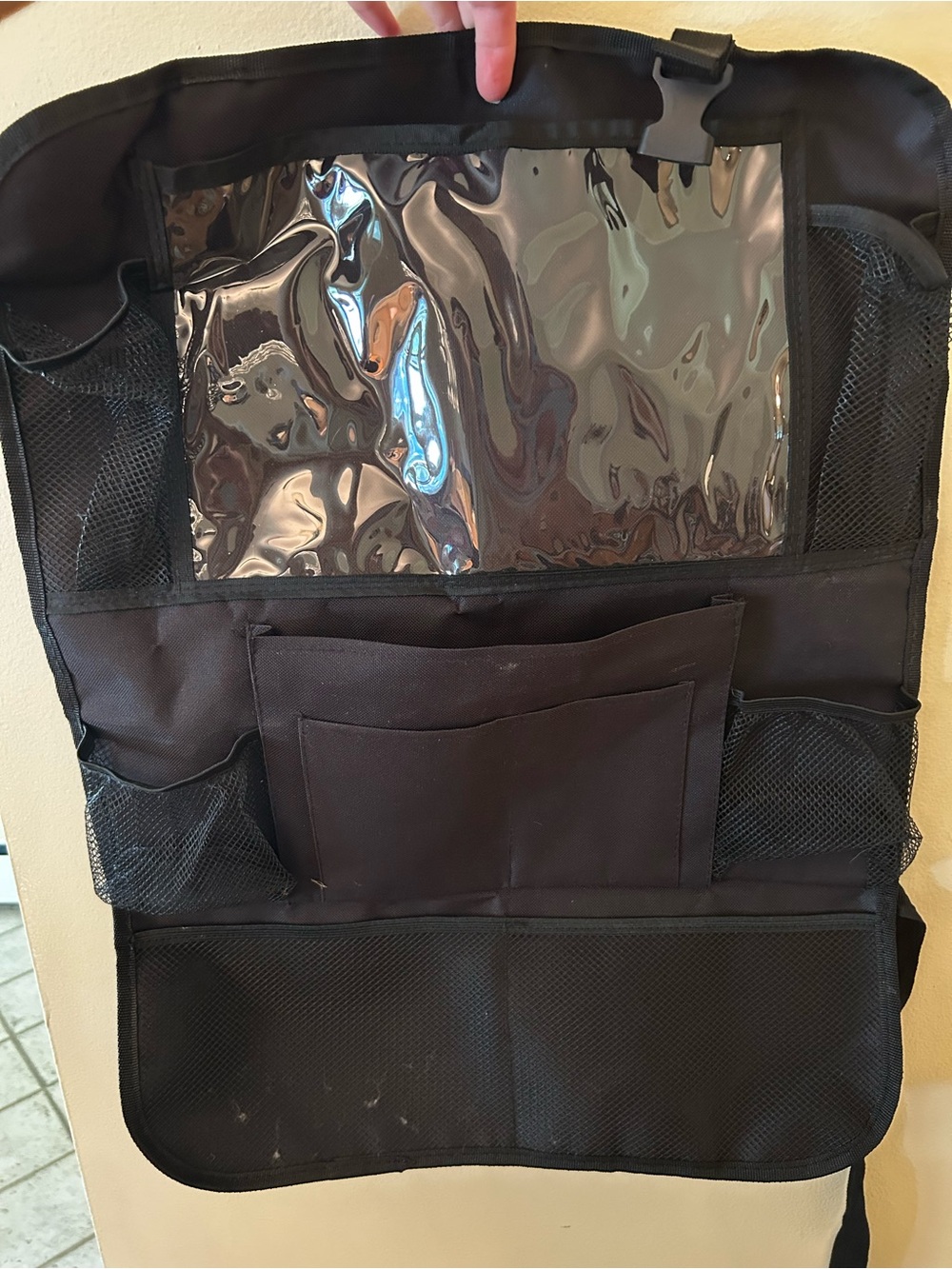 Black Car Storage Cover with Straps